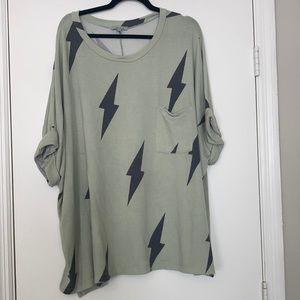 Lightning bolt pocket top